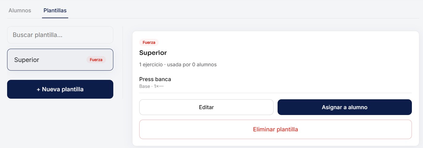 Plantillas del profesor